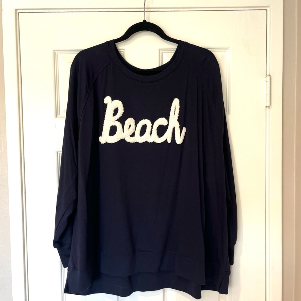 Workshop Republic Clothing Navy Beach Sweatshirt